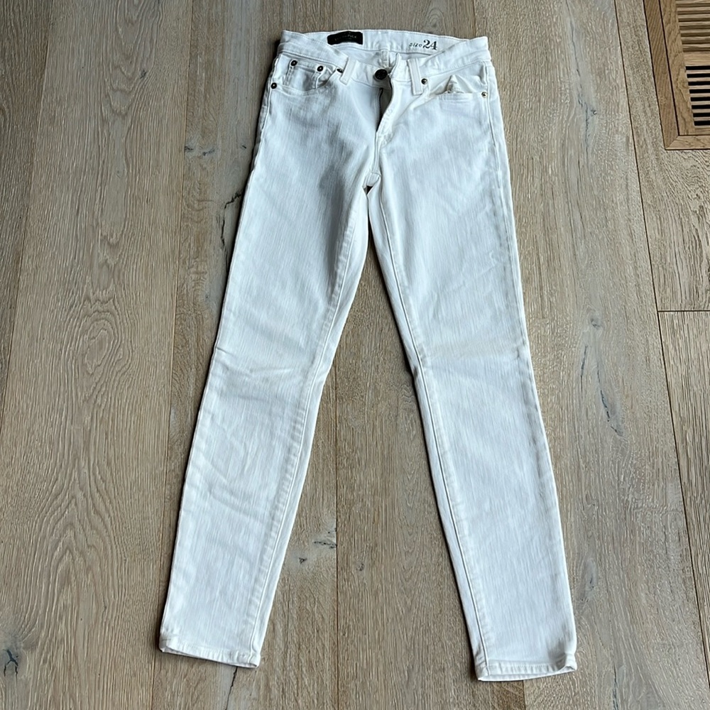 Jcrew white toothpick jeans